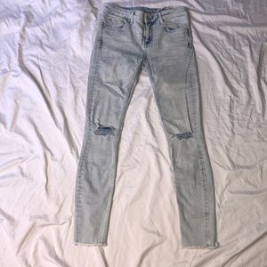 Light-Wash Skinny Jeans